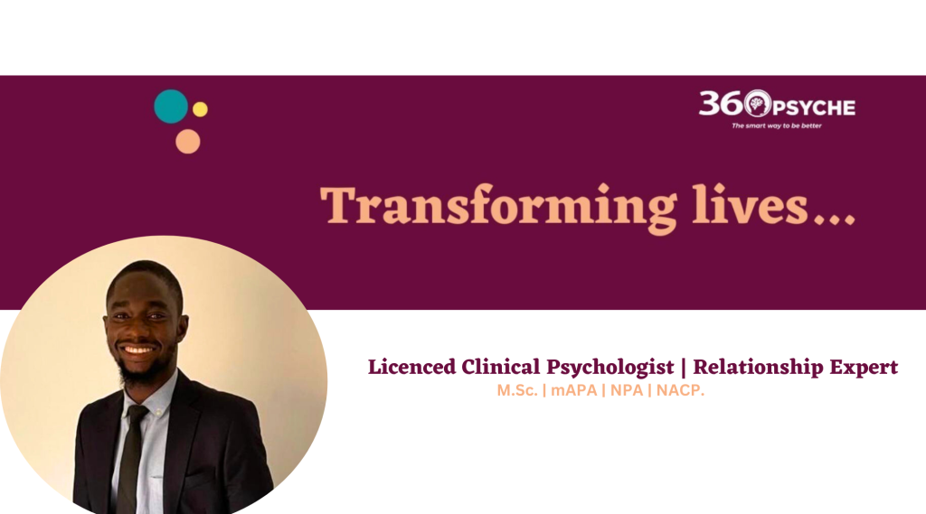 Licenced Clinical Psychologist Relationship Expert in Lagos - Diaudeen Hussein - 360 Psyche